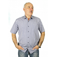 Рубашка короткий рукав BOCHROUN клетка 709