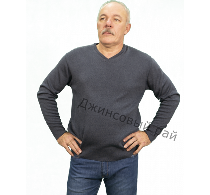 Свитер Пуловер L,ONN серо - голубой 407