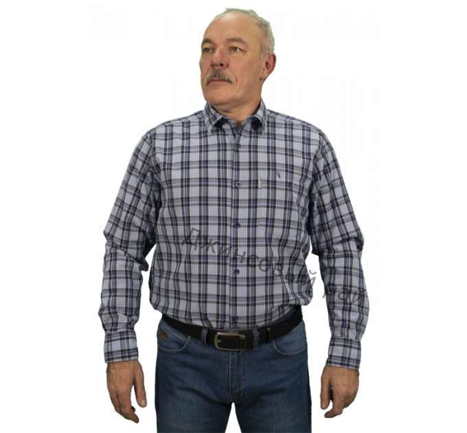 Рубашка Leon (303) клетка